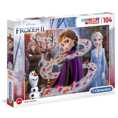 Disney Frozen 2 Glitter Effect puzzle 104pcs Nerdscape