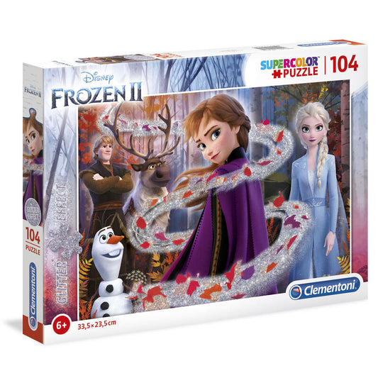 Disney Frozen 2 Glitter Effect puzzle 104pcs Nerdscape