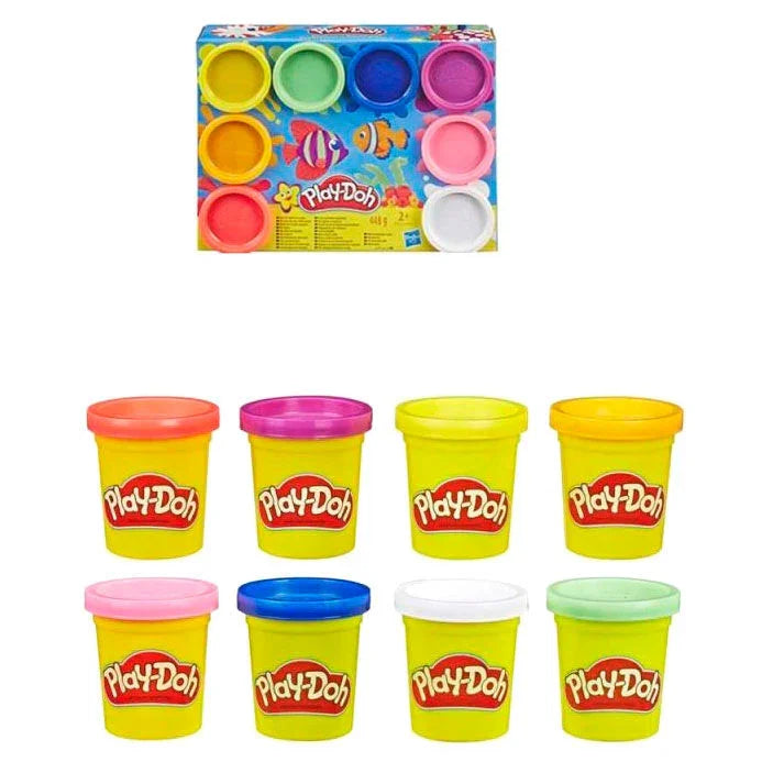 Play-Doh Set 8 Vasetti Modelling Clay - Nerdscape Nerdscape