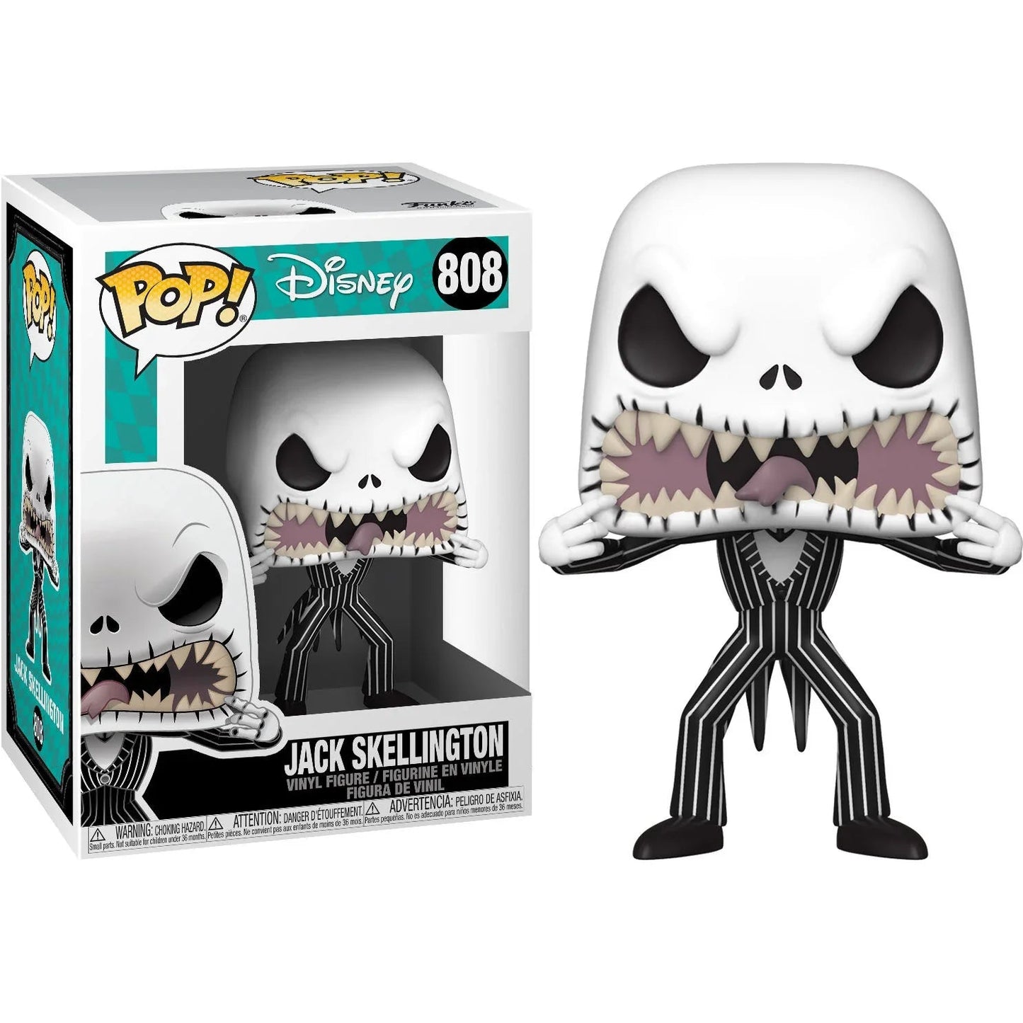 POP figure Disney Nightmare Before Christmas Jack Scary Face Nerdscape
