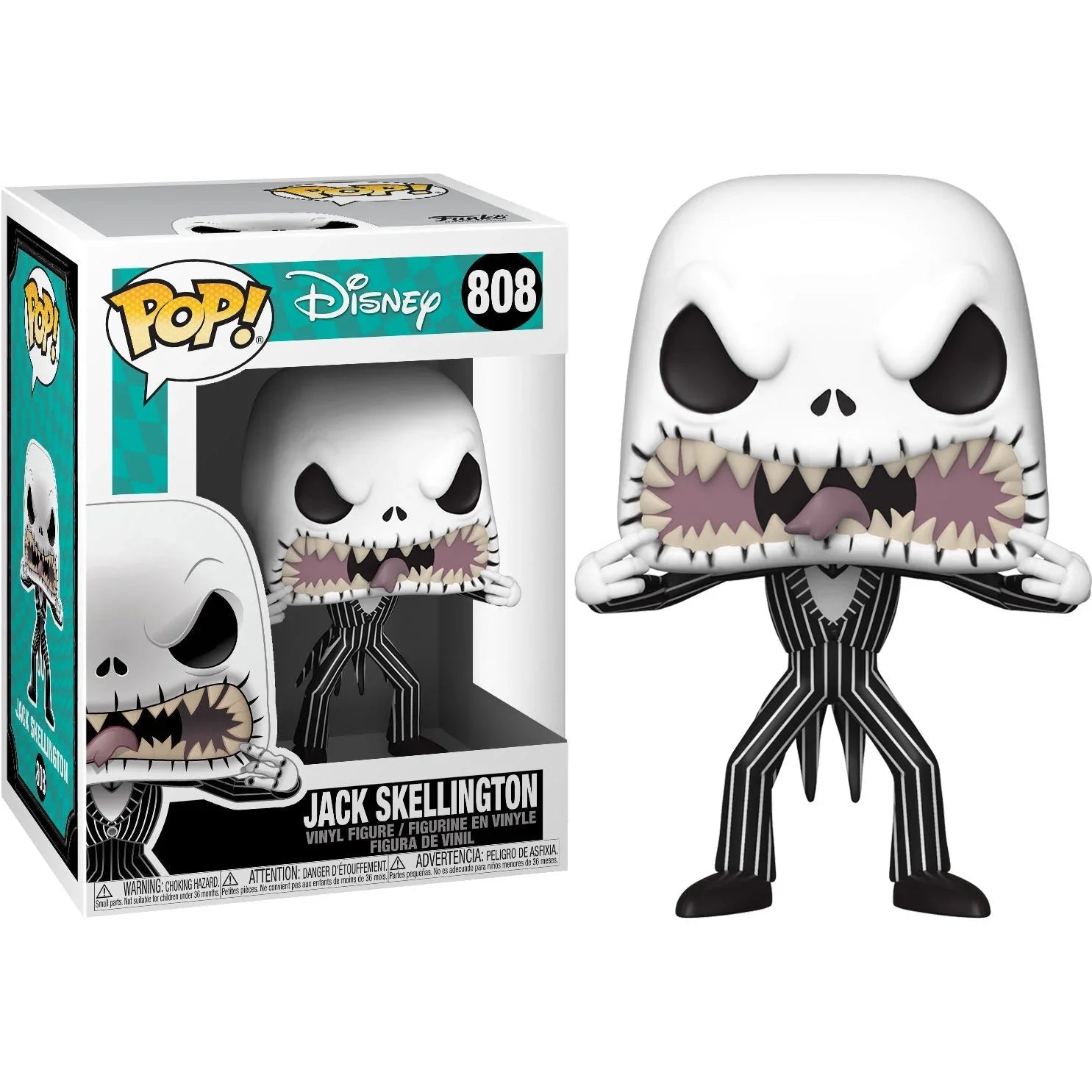 POP figure Disney Nightmare Before Christmas Jack Scary Face Nerdscape
