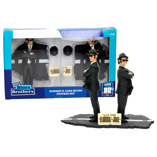 Figurines Blues Brothers Jake et Elwood (2 figurines de 18 cm)