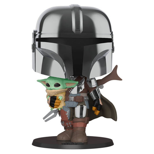 POP figure Star Wars Mandalorian with Yoda Child 25cm - Nerdscape