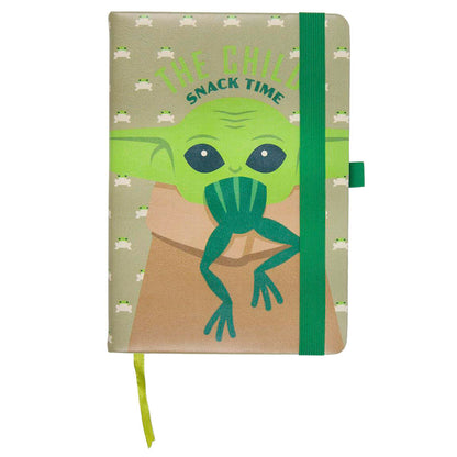 Stars Wars The Mandalorian Yoda Child A5 faux-leather notebook Nerdscape
