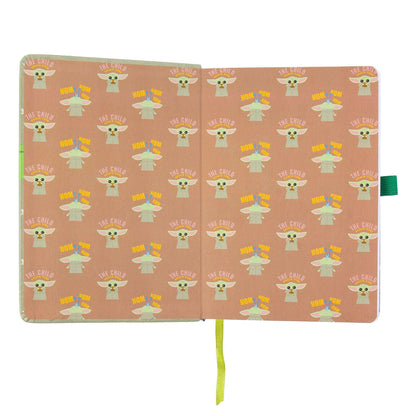Stars Wars The Mandalorian Yoda Child A5 faux-leather notebook Nerdscape