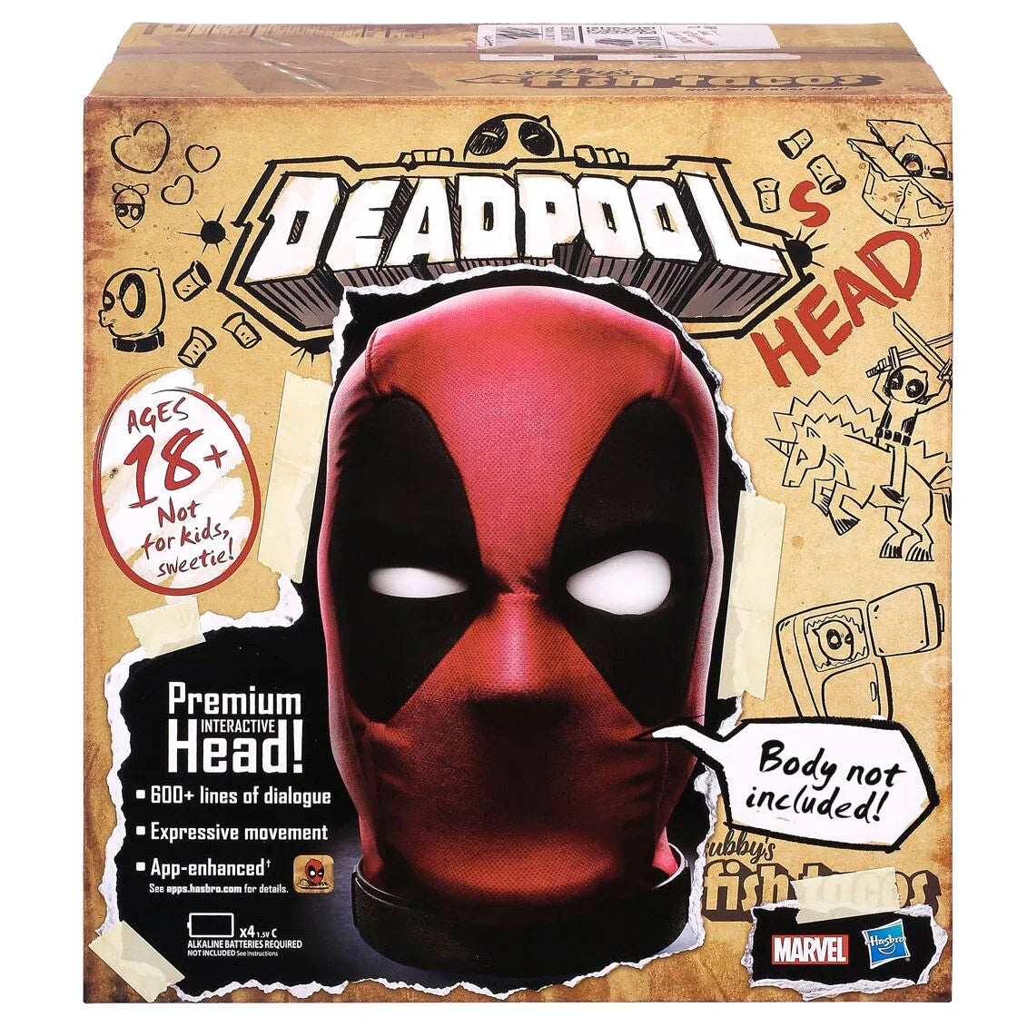Marvel Legends Deadpool Testa Interattiva Animatronica - Figura da Collezione - Nerdscape Nerdscape