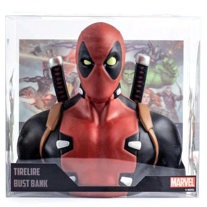 Marvel Deadpool money box bust 20cm Nerdscape