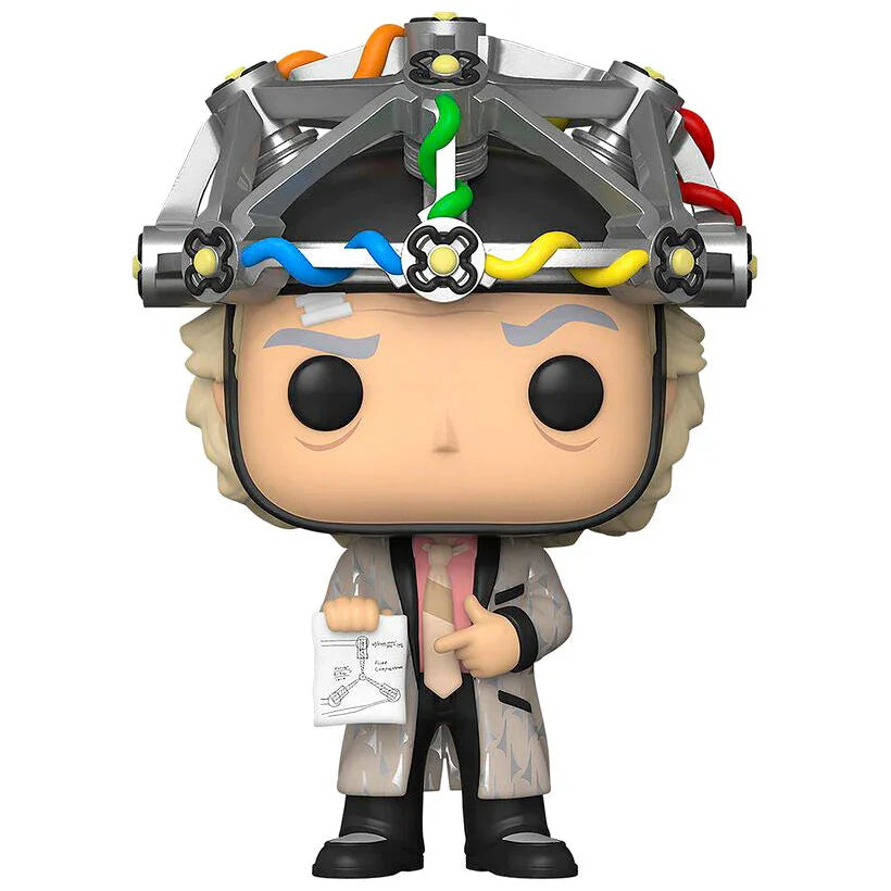 POP figure Back To The Future Doc with Helmet Nerdscape
