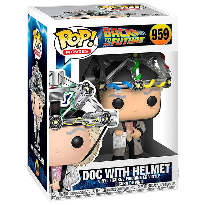 POP figure Back To The Future Doc with Helmet Nerdscape