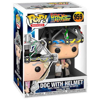 POP figure Back To The Future Doc with Helmet Nerdscape
