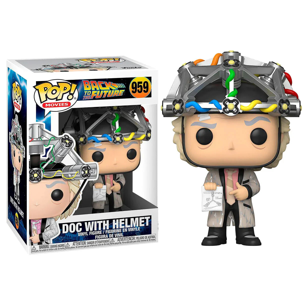 POP figure Back To The Future Doc with Helmet Nerdscape