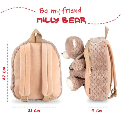 Milly Bear backpack with plush toy 26cm Nerdscape