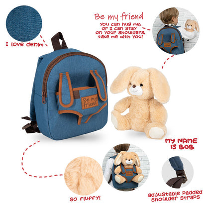 Bob Bunny backpack with plush toy 26cm Nerdscape