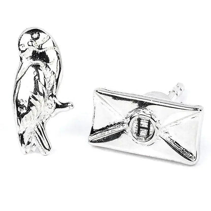 Harry Potter Hedwig Silver Plated Stud Earrings - Nerdscape Nerdscape