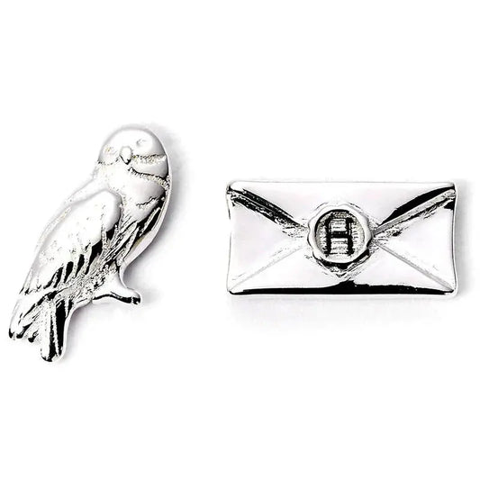 Harry Potter Hedwig Silver Plated Stud Earrings - Nerdscape Nerdscape
