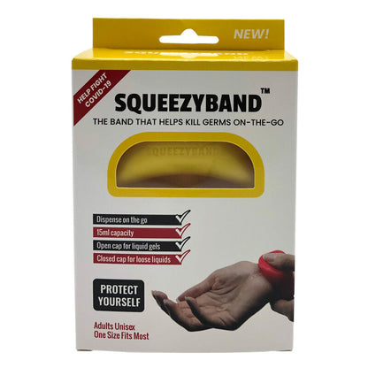 Yellow Adjustable Gel Dispenser Adult Bracelet