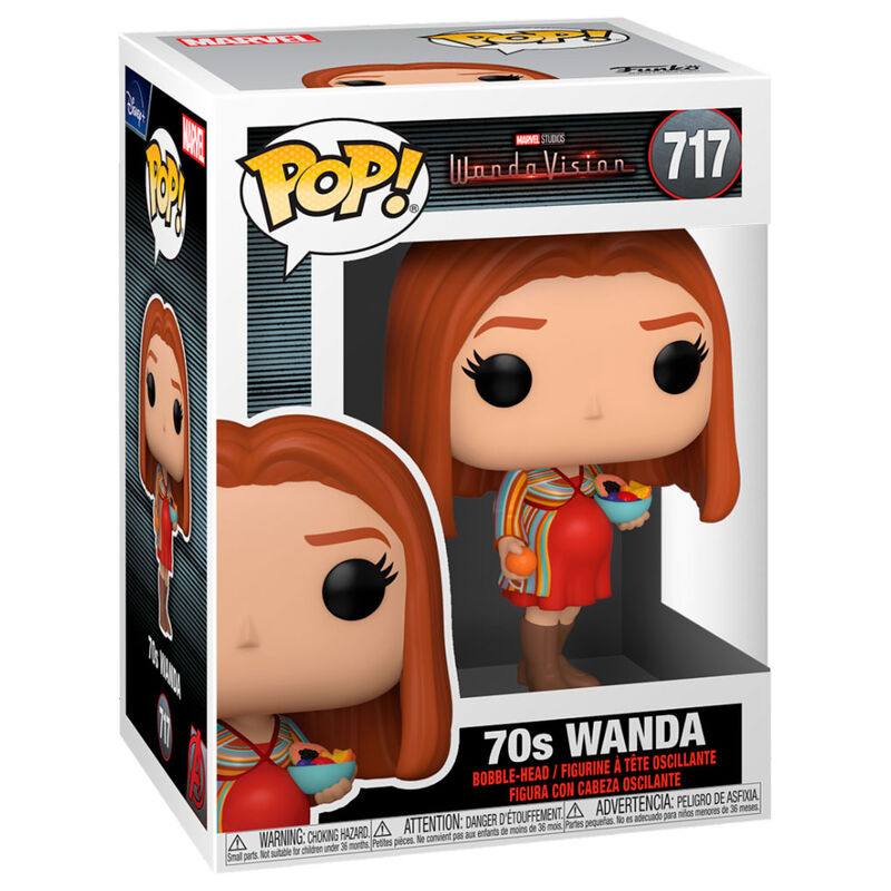 Funko Pop! WandaVision Wanda 70s - Figura da Collezione Vinyl Nerdscape