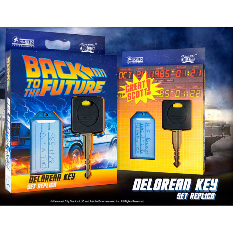 Back to the Future Delorean key replica Nerdscape