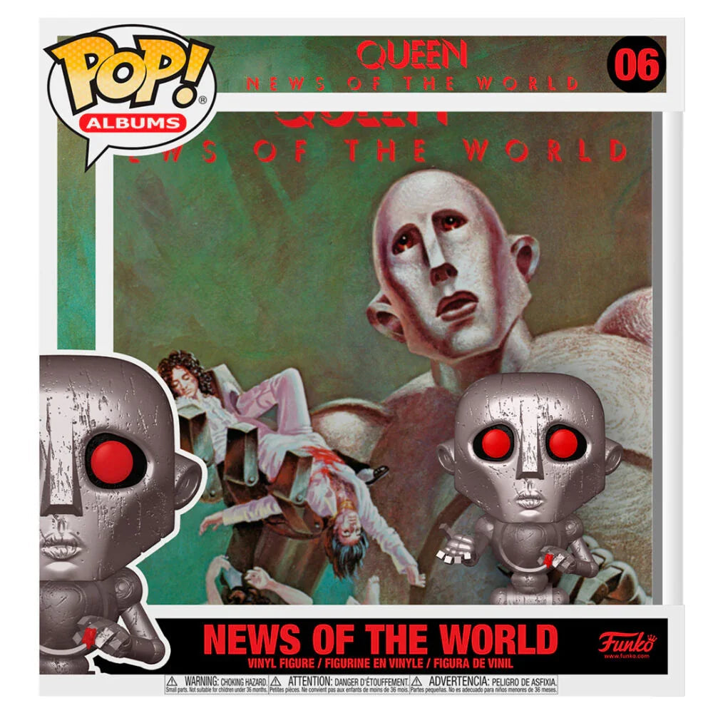 POP figure Queen News of the World with Album Case Nerdscape