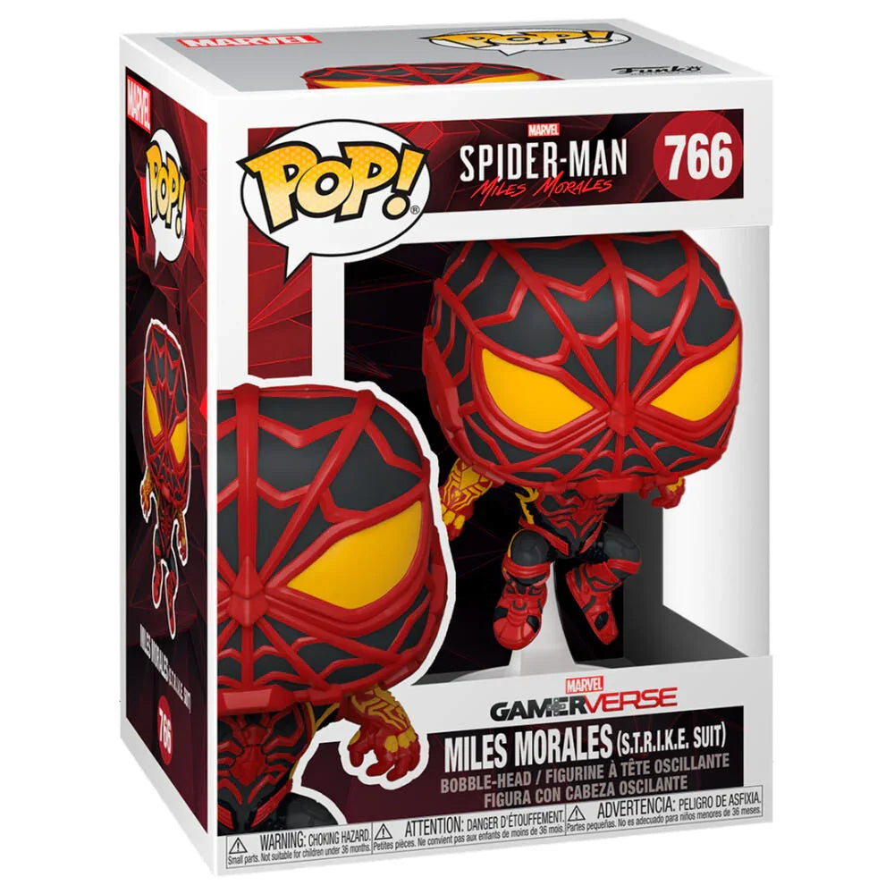 POP figure Marvel Spiderman Miles Morales S.T.R.I.K.E. Suit Nerdscape