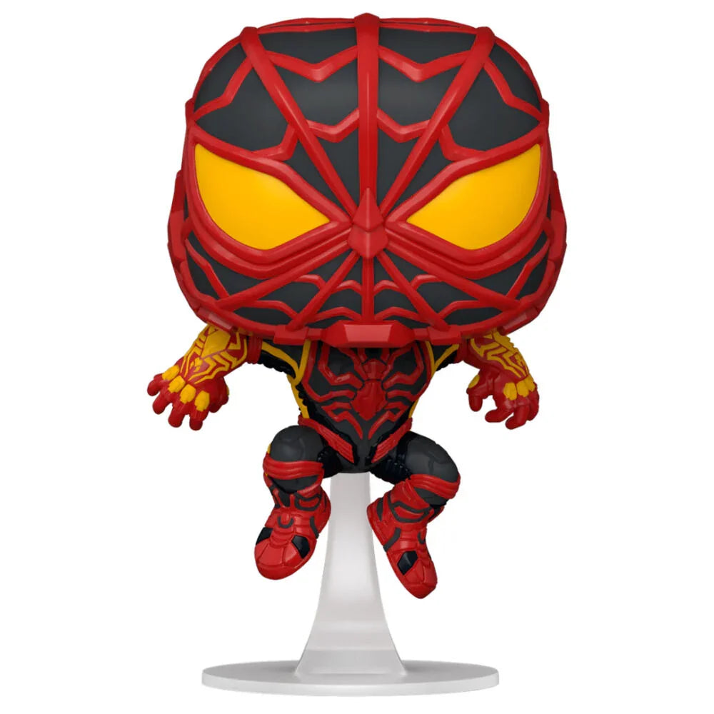 POP figure Marvel Spiderman Miles Morales S.T.R.I.K.E. Suit Nerdscape