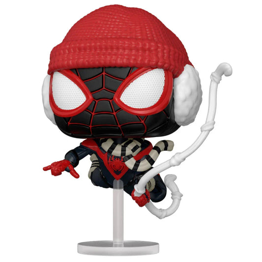 POP figure Marvel Spiderman Miles Morales Winter Suit Nerdscape