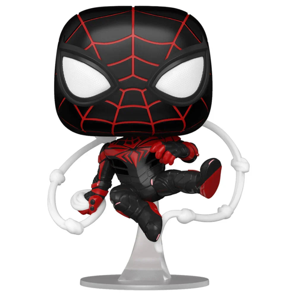 POP figure Marvel Spiderman Miles Morales Advanced Tech Suit Nerdscape