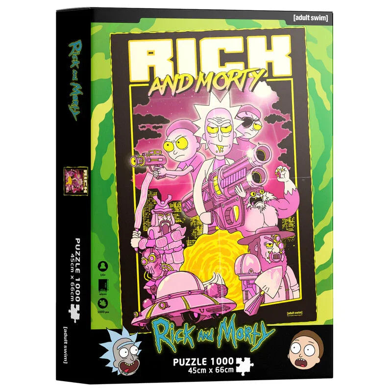 Rick and Morty Retro Poster puzzle 1000pcs Nerdscape