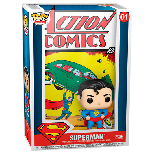 Figurine POP, couverture de BD DC Superman Action Comic