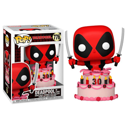 POP figure Marvel Deadpool 30th Deadpool in Cake Nerdscape