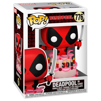 POP figure Marvel Deadpool 30th Deadpool in Cake Nerdscape