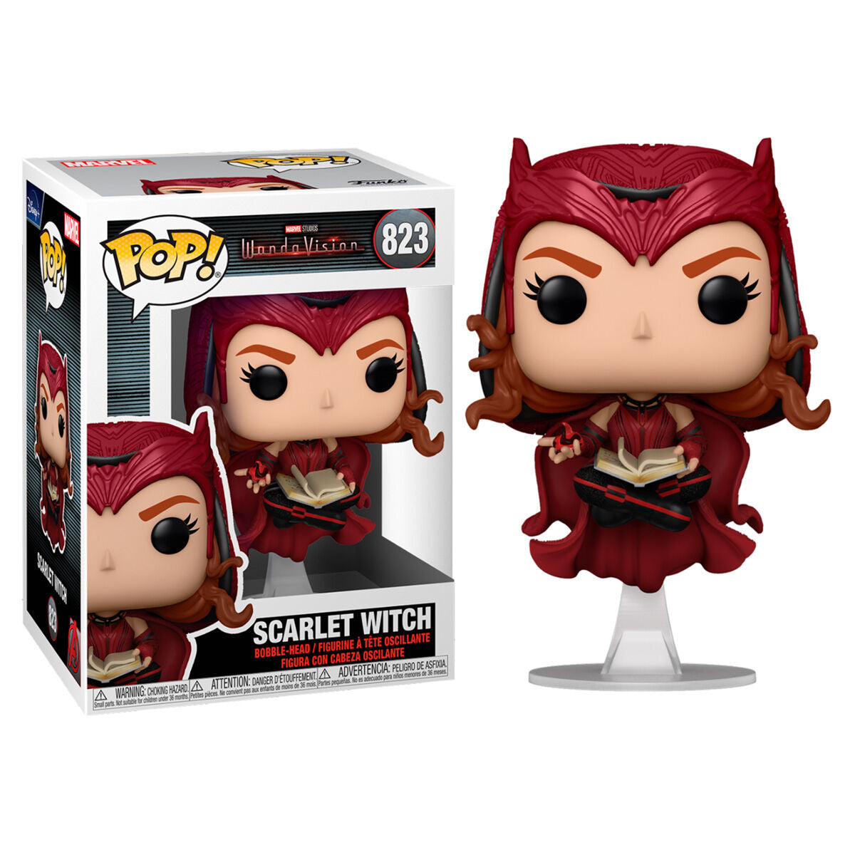 Funko Pop! Marvel WandaVision Scarlet Witch - Figura da Collezione Vinyl Nerdscape