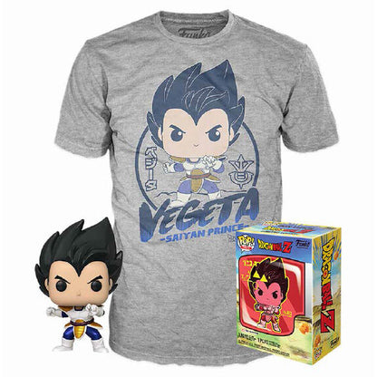 Coffret de figurines POP et t-shirt Dragon Ball Z Vegeta