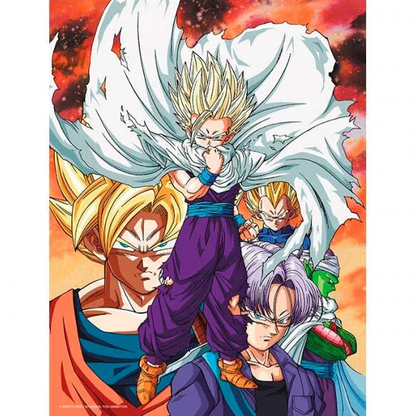 Dragon Ball Z Heroes vs Cell glass poster Nerdscape