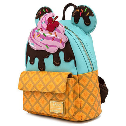 Loungefly Disney Mickey Minnie Ice Cream backpack Nerdscape