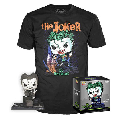 Funko Pop! DC Comics Joker - Figura da Collezione Vinyl + T-shirt Special Edition Nerdscape