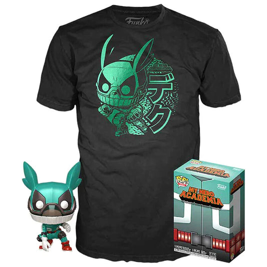 Set POP figure &amp; Tee My Hero Academia Deku with Helmet