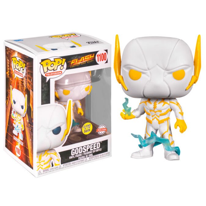 POP figure DC Comics The Flash Godspeed Glow in the Dark Exclusive - Nerdscape