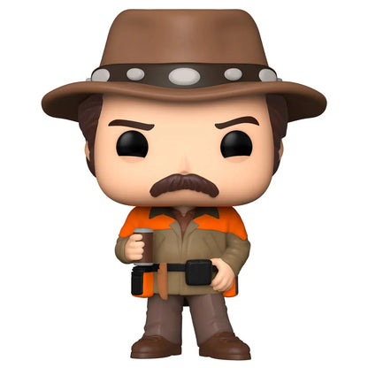 Funko Pop! Parks and Rec Hunter Ron 5 + 1 Chase - Figura da Collezione Vinyl Nerdscape