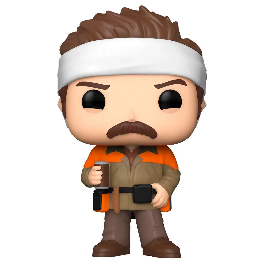 Funko Pop! Parks and Rec Hunter Ron 5 + 1 Chase - Figura da Collezione Vinyl Nerdscape