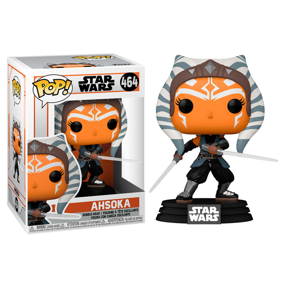 Figurine POP Star Wars Mandalorian Ahsoka avec sabres laser
