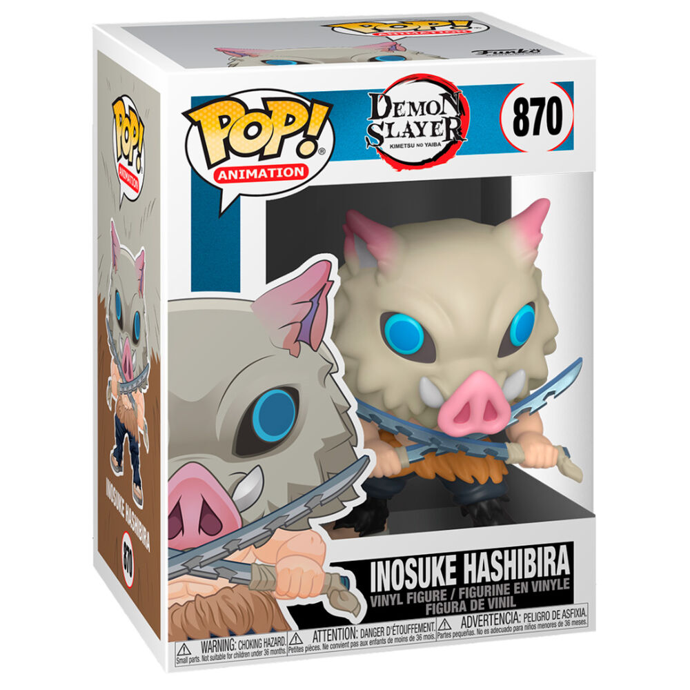 Funko Pop! Demon Slayer Kimetsu no Yaiba Inosuke Hashibira - Figura da Collezione Vinyl Nerdscape