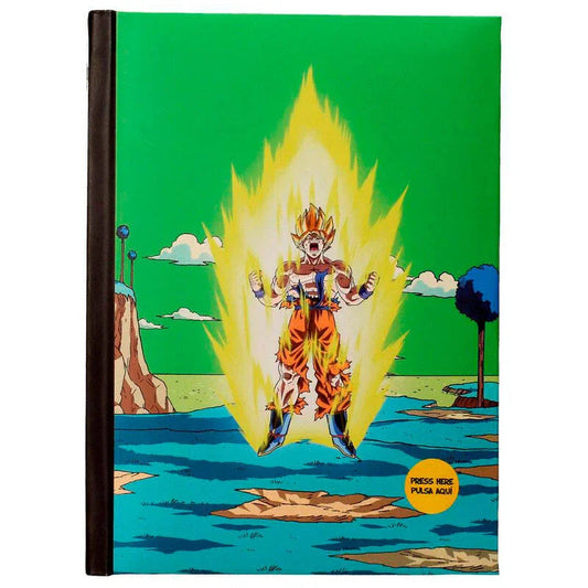Dragon Ball Z Namek Final Battle notebook with lights Nerdscape