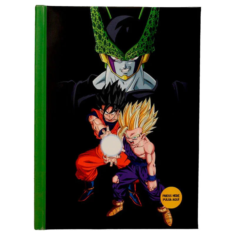 Dragon Ball Z Cell Final Battle notebook with lights Nerdscape