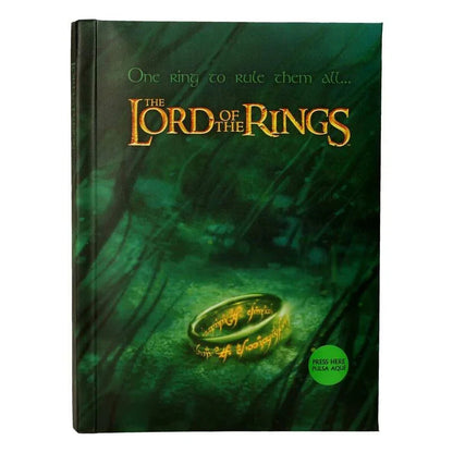 The Lord of the Rings One Ring To Rule Them All notebook with lights Nerdscape
