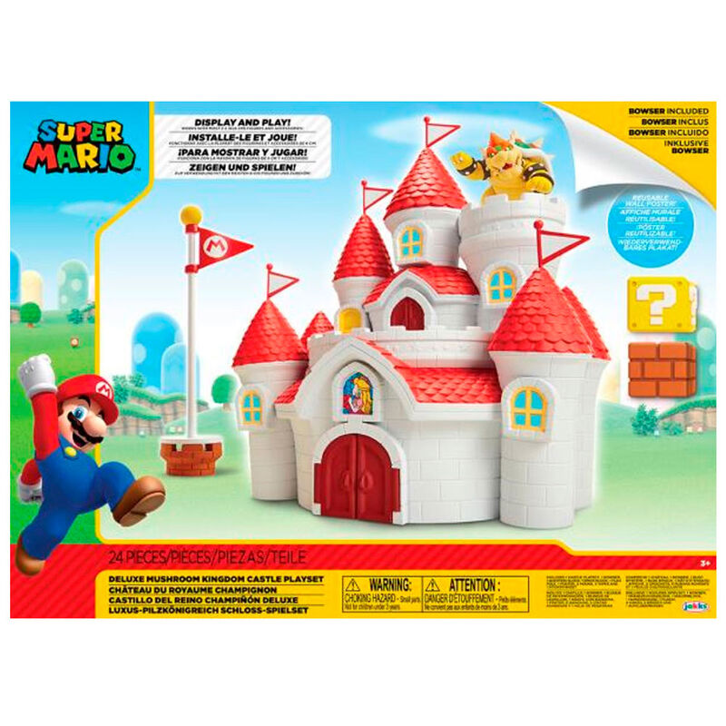 Nintendo Super Mario Mushroom Kingdom Castle playset Nerdscape