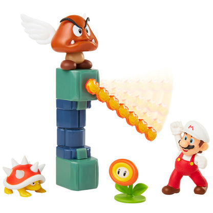 Nintendo Super Mario Lava Castle diorama set Nerdscape