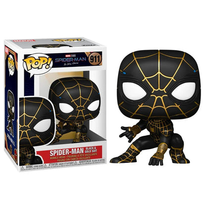 Funko Pop! Marvel Spiderman No Way Home - Spiderman Black & Gold Suit - Figura da Collezione Vinyl Nerdscape