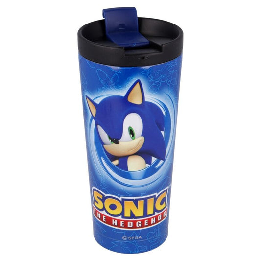 Sonic The Hedgehog stainless steel coffee tumbler 425ml - Nerdscape