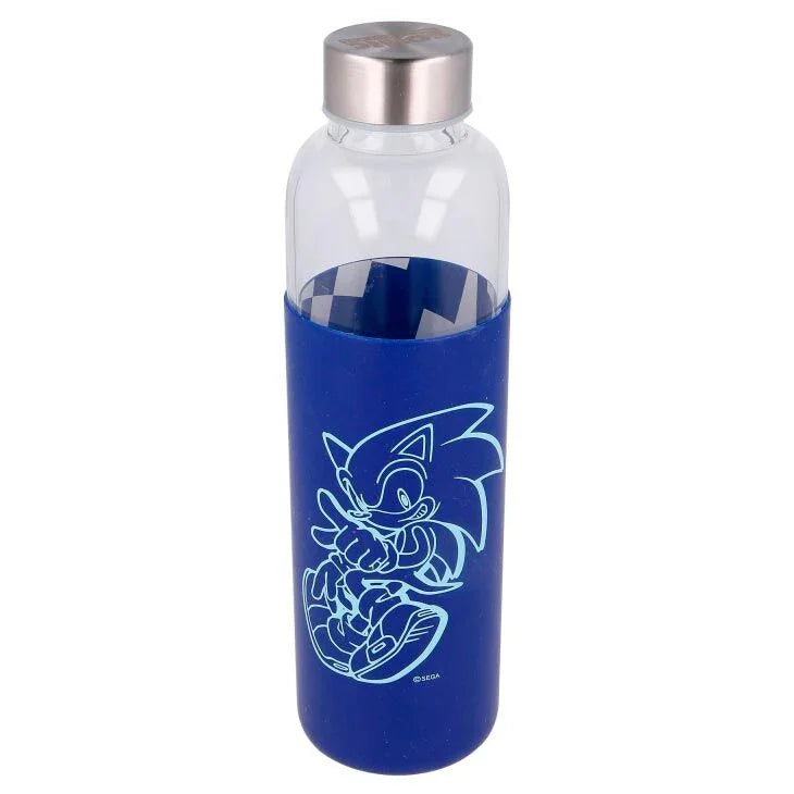 Sonic The Hedgehog silicone cover glass bottle 585ml Nerdscape
